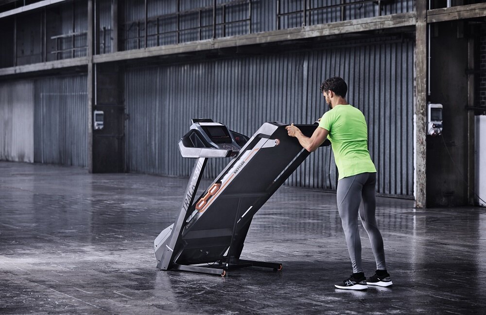 Bieżnia elektryczna KETTLER Alpha Run 600 Łatwa w transporcie kółka transportowe wytrzymałość