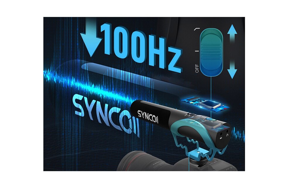 mikrofon SYNCO Mic M3 filtr górnoprzepustowy 100 Hz redukcja hałasu