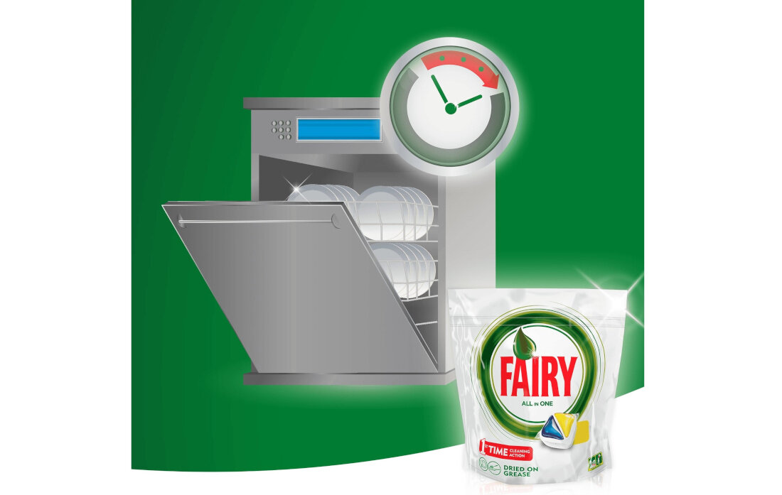 Kapsulki do zmywarek FAIRY Original All In One Lemon 84 szt. inne niz wszystkie szybkie rozpuszczanie w wodzie skuteczna radzi sobie z zabrudzeniami