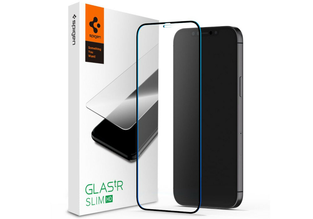 Szkło hartowane SPIGEN Glass FC do APPLE iPhone 12 12 Pro 0,3 mm 9H