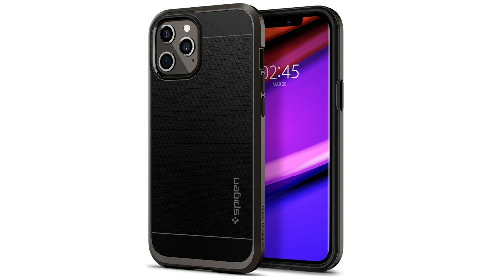 Etui SPIGEN Neo Hybrid do Apple iPhone 12/12 Pro Gunmetal tworzywo termoplastyczne wzmocnienia 