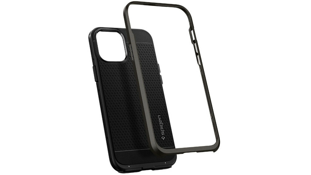 Etui SPIGEN Neo Hybrid do Apple iPhone 12/12 Pro Gunmetal ochrona osłona wycięcia na przyciski precyzja wykonania