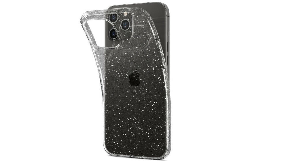 Etui SPIGEN Liquid Crystal do Apple iPhone 12/12 Pro Glitter Crystal cienkie brokat ooryginalny wygląd