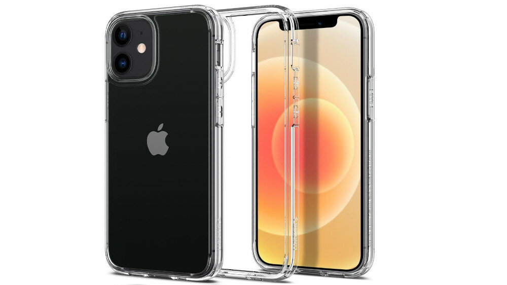 Etui SPIGEN Ultra Hybrid do Apple iPhone 12 Mini Przezroczysty ochrona osłona jednoczęściowe