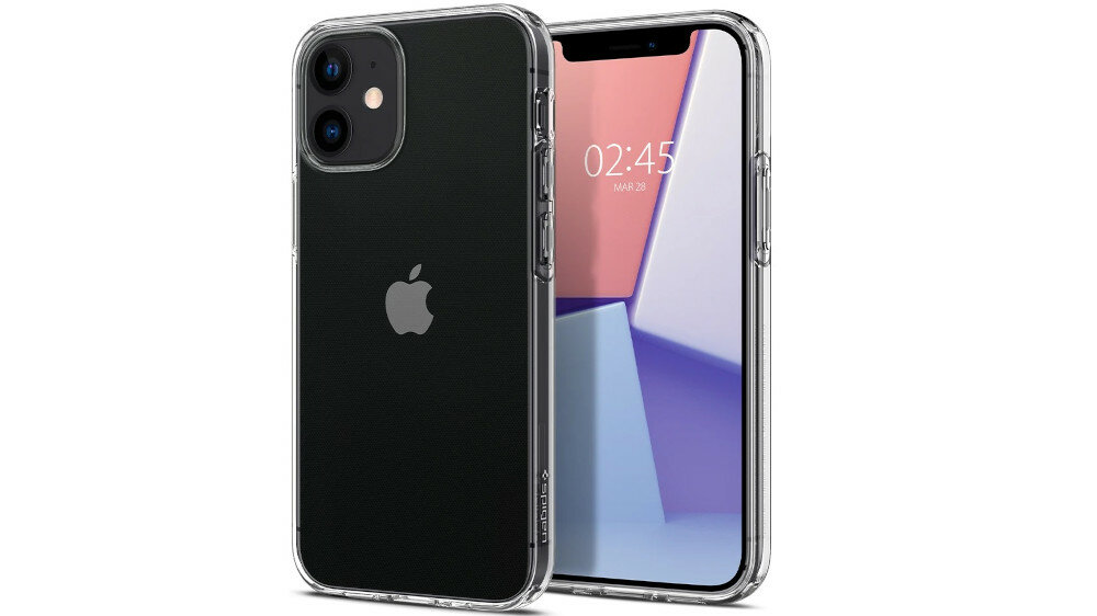Etui SPIGEN Liquid Crystal do Apple iPhone 12 Mini Przezroczysty smukły jakość wykonania