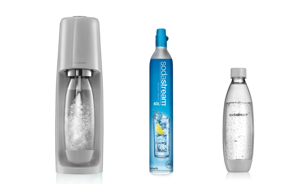 Saturator SODASTREAM Spirit Decor Urban Grey zestaw naboj gaz butelka