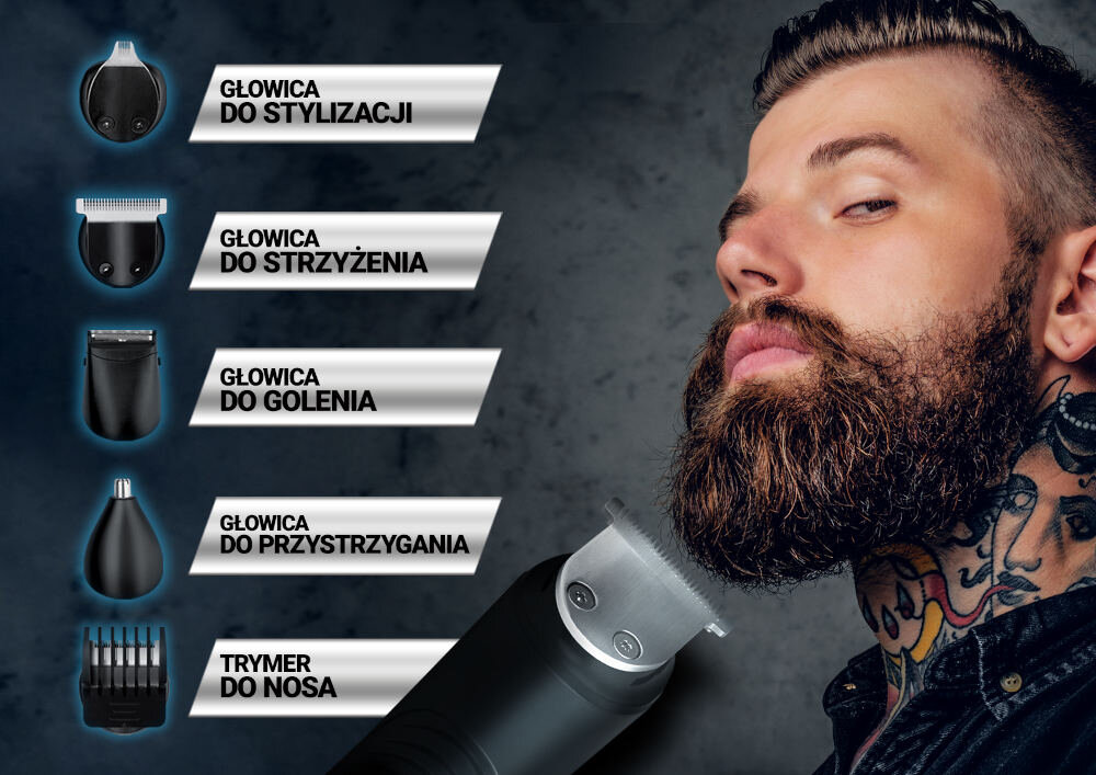 Strzyzarka EVOREI Razor ZESTAW GLOWICE STYLIZACJA