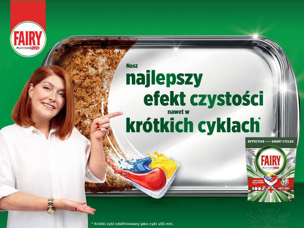 Kapsułki do zmywarki FAIRY Platinum Plus All in One Lemon opakowanie wygląd