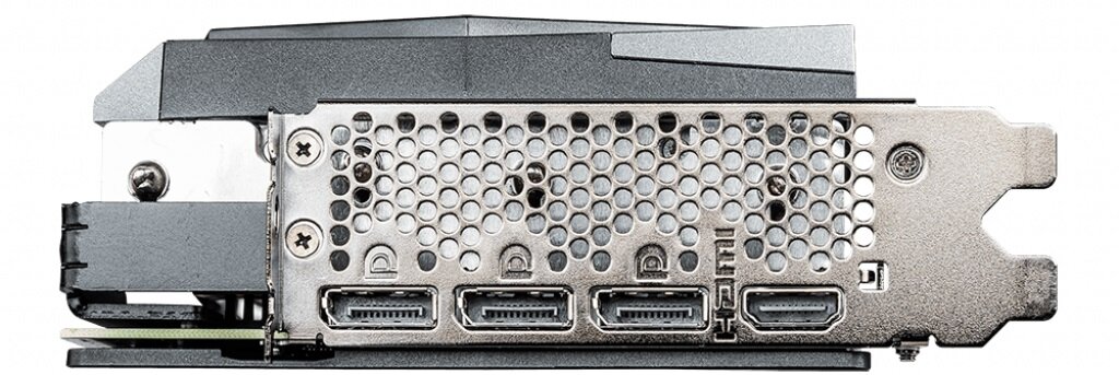 Karta graficzna MSI GeForce RTX 3070 Gaming X Trio 8GB - złącza HDMI Display Port obraz bezstratnie przesyłany do monitora