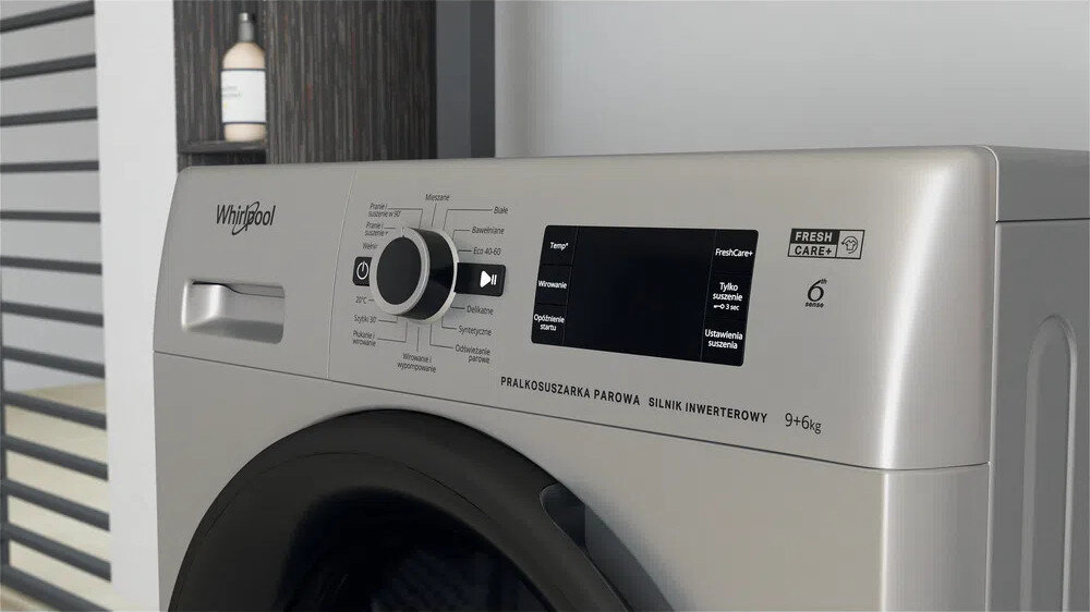 WHIRLPOOL FWDG961483SBSVPL design detale wyswietlacz