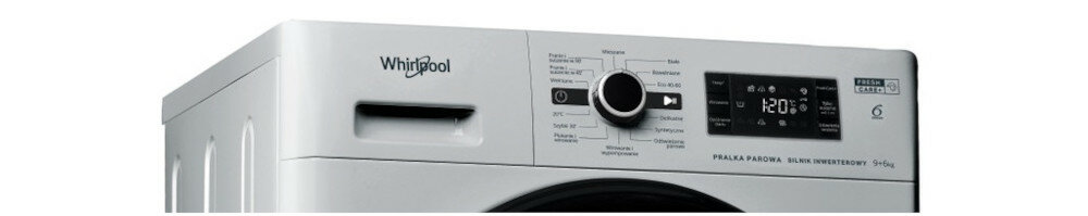 WHIRLPOOL FWDG961483SBSVPL design detale wyswietlacz