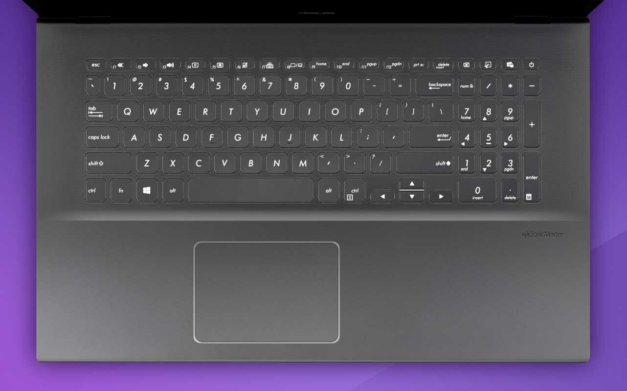 Laptop ASUS VivoBook M712DA - klawiatura numeryczna 