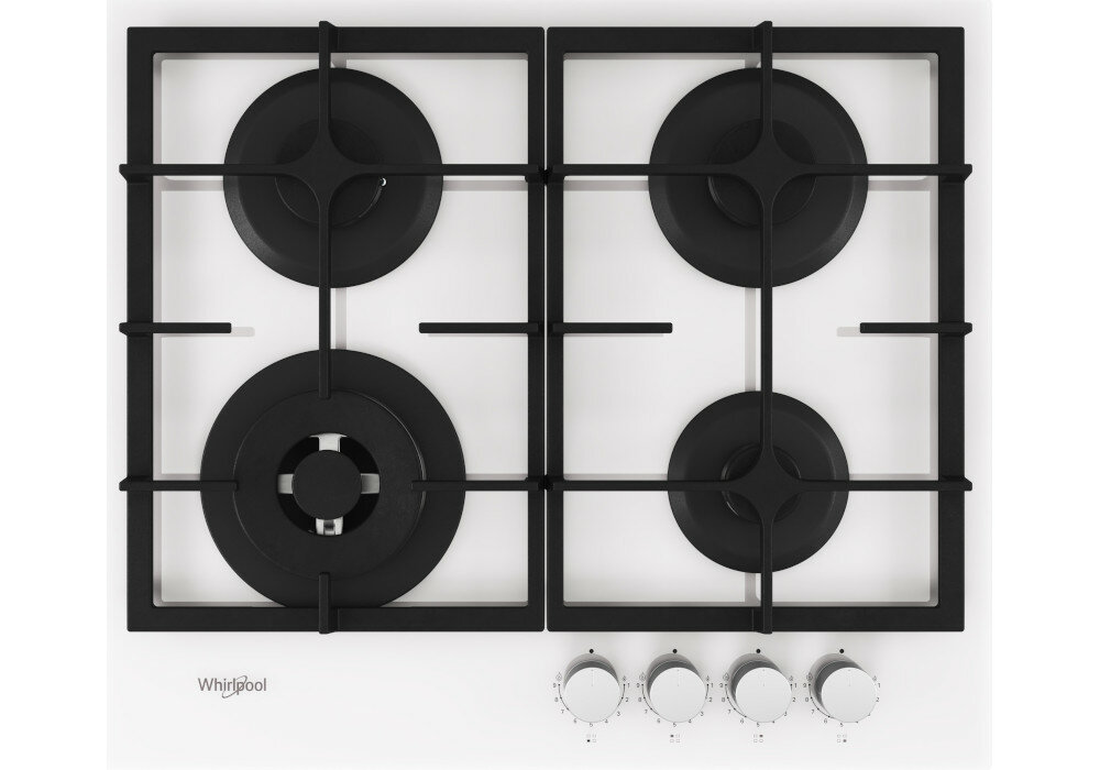 Płyta gazowa WHIRLPOOL GOFL 629-WH front wyglad