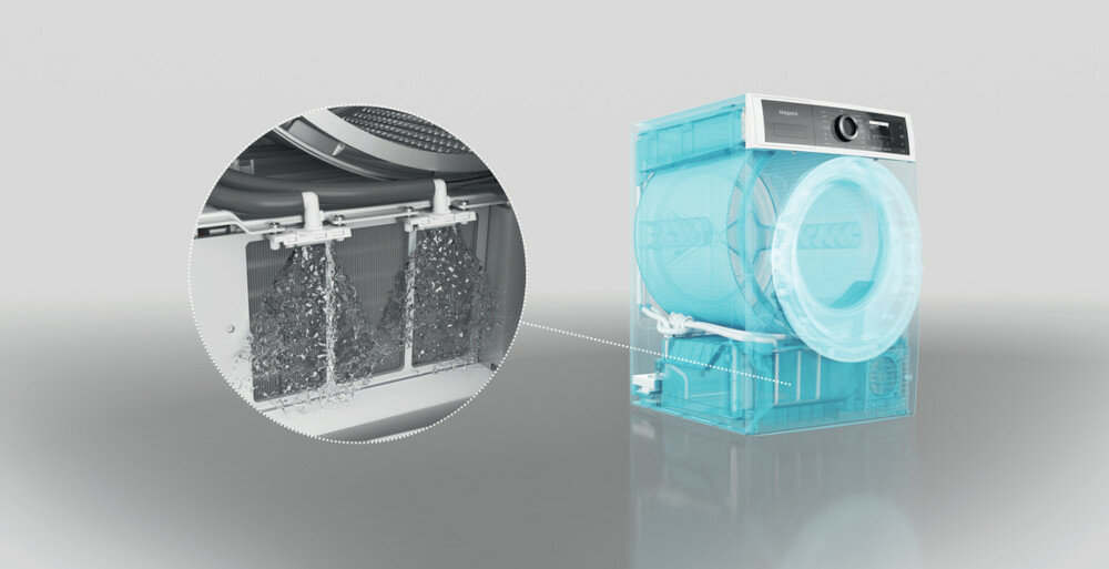 Pralko-suszarka HOTPOINT-ARISTON RDD 1175238 KD VJ EU automatyczne czyszczenie wydajność ochrona środowiska