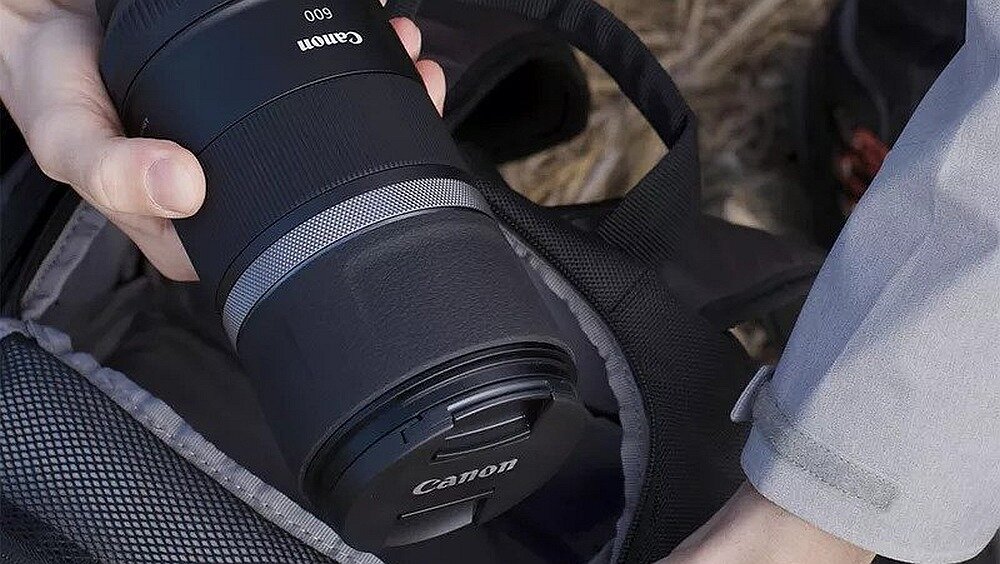 Obiektyw CANON RF 600mm f-11 IS STM obraz regulacja ostrość stabilizacja silnik aurofocus przysłona