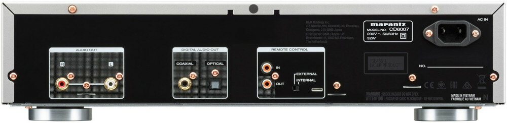 Odtwarzacz CD MARANTZ CD6007 - złącza