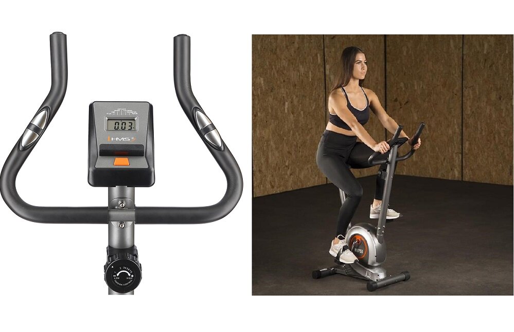 Rower magnetyczny HMS M8750 Srebrny Nowoczesny komputer prędkość czas spalonych kalorii