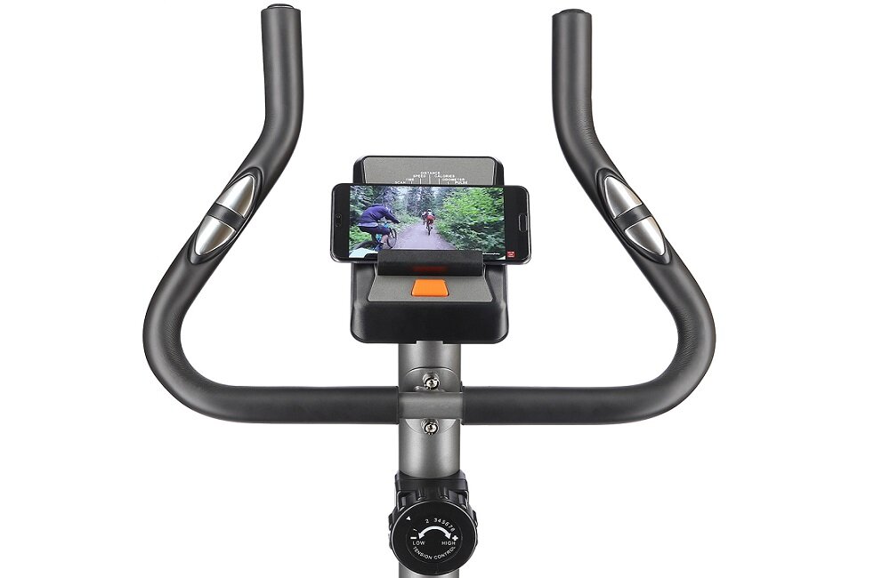 Rower magnetyczny HMS M8750 Srebrny uchwyt na urządzenie mobilne