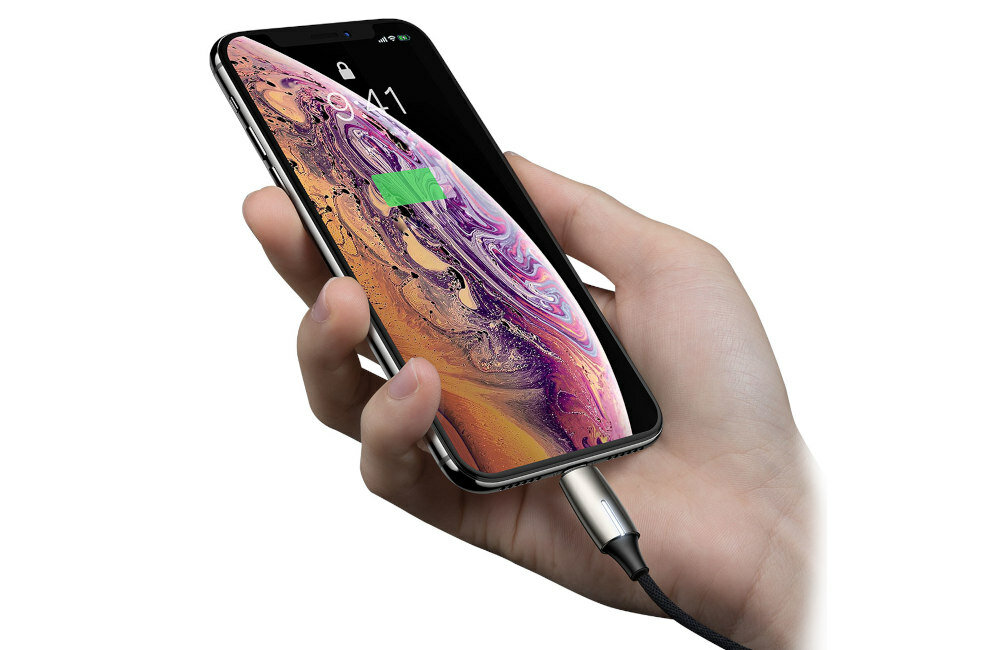 ADAPTER LIGHTNING - JACK 3.5MM + LIGHTNING BASEUS L56 SREBRNY