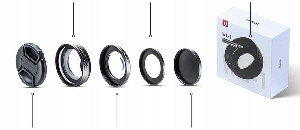 Obiektyw ULANZI WL-1   optyka soczewki af autofocus przysłona ogniskowa bagnet montaż 