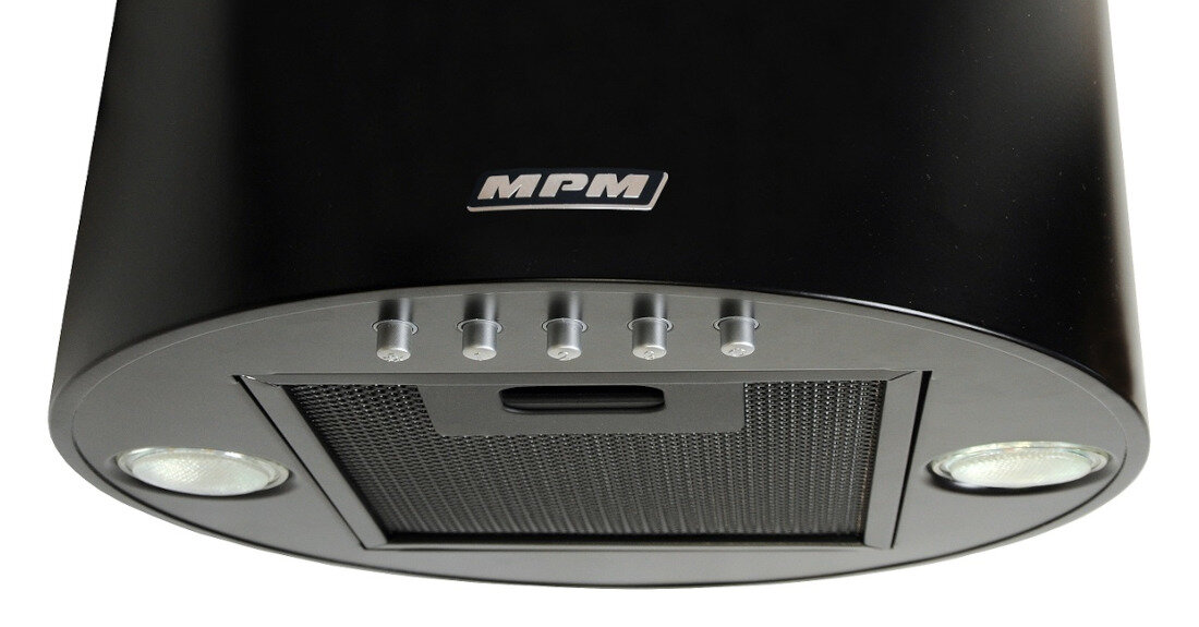 Okap MPM 31-OT-01 Czarny latwa obsluga 3 poziomy predkosci