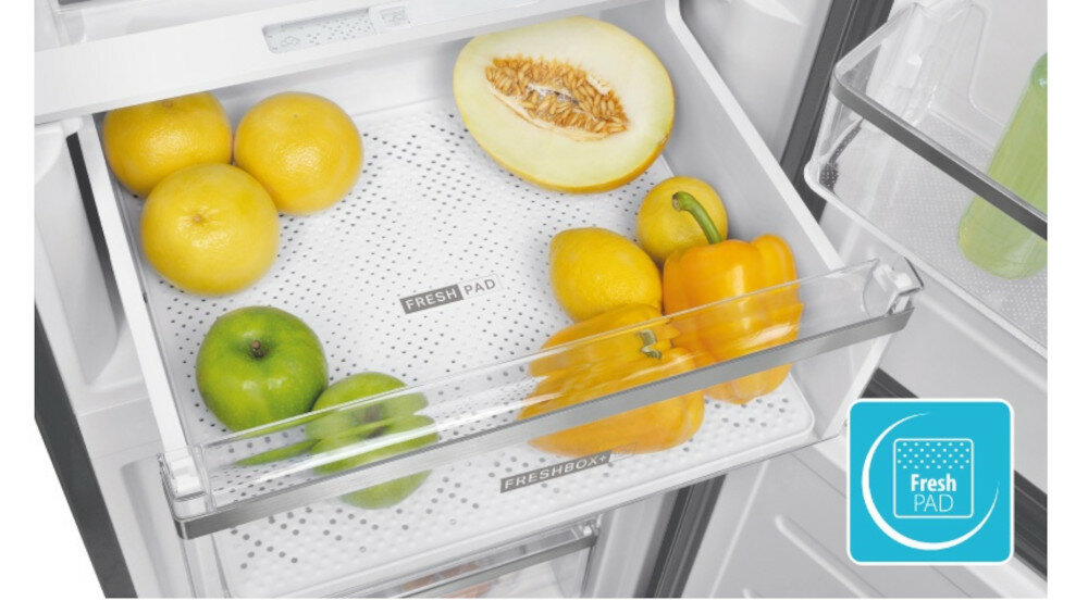 Lodówka WHIRLPOOL W9 821D OX 2 Nofrost Srebrna Fresh Box