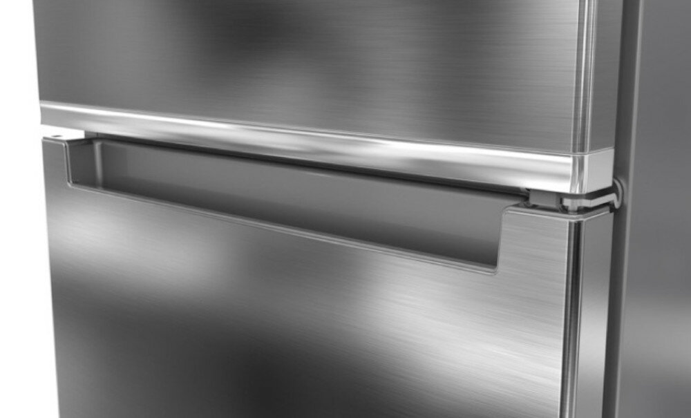 Lodówka WHIRLPOOL W9 921C OX 2 Nofrost Srebrna metalowy uchwyt