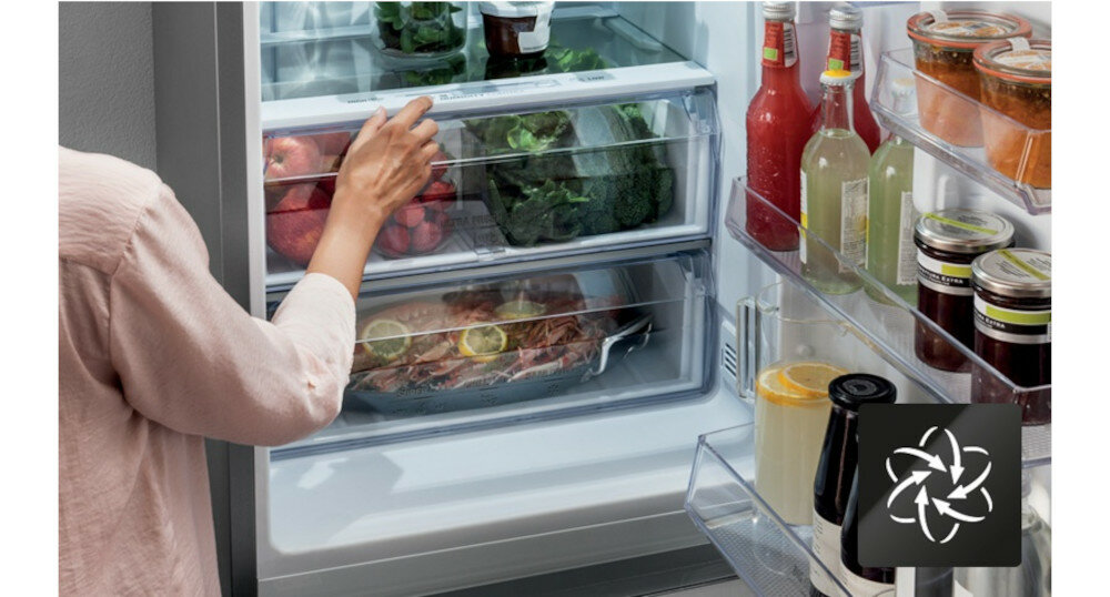 Lodówka HOTPOINT-ARISTON E4D B C1 Nofrost Czarna Multiflow