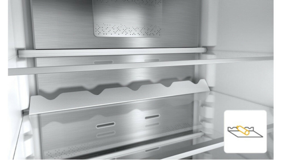 Lodówka WHIRLPOOL W9 921D OX 2 Nofrost Srebrna półka na butelki