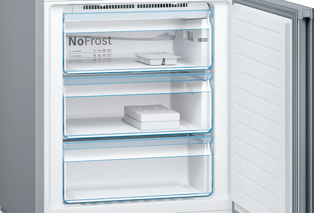 Lodówka BOSCH KGN49LBEA Nofrost Czarna System VarioZone wyjmowane polki zamrazalnik