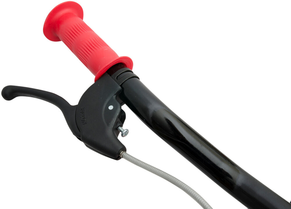 Rower DINO Miraculus Biedronka 14 Czerwono-czarny kierownica wspornik