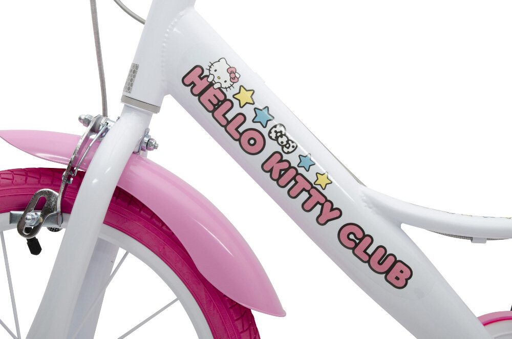 Rower DINO Hello Kitty 14 Biało-różowy rama