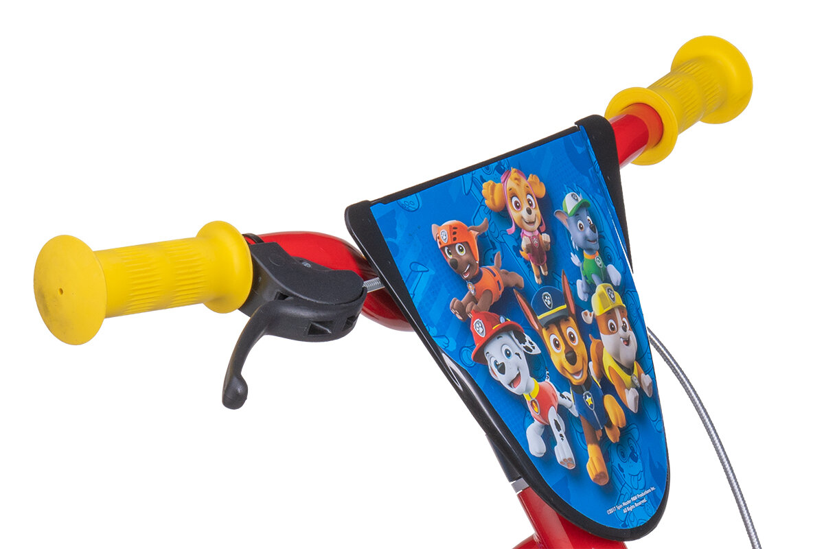 Rower NICKELODEON Psi patrol 12 Czerwono-niebiesko-żółty kierownica wspornik