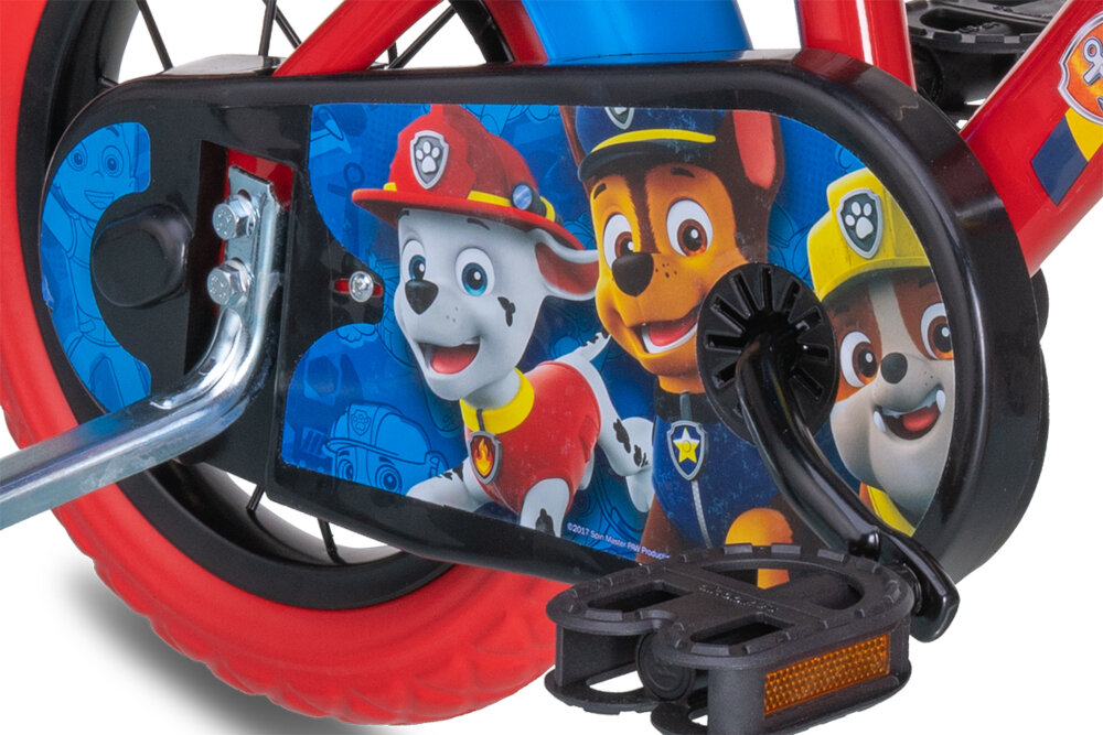 Rower NICKELODEON Psi patrol 12 Czerwono-niebiesko-czarny siodelko