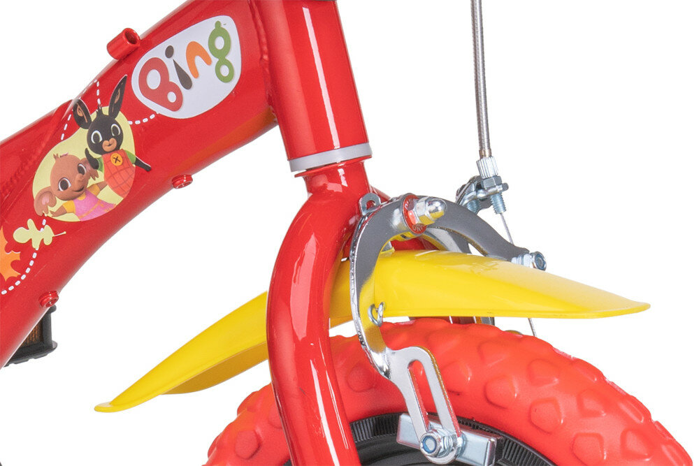 Rower DINO Bing 12 Czerwono-żółto-zielony hamulec przedni