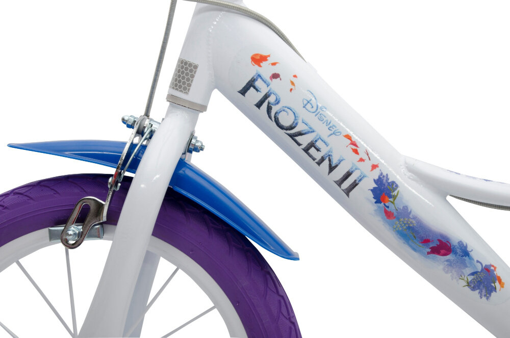 Rower DISNEY Kraina Lodu 2 16 Srebrno-czerwono-czarny rama