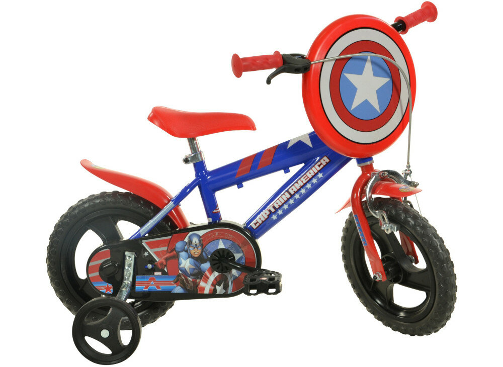 Rower MARVEL Kapitan Ameryka 12 Niebiesko-czerwono-biały
