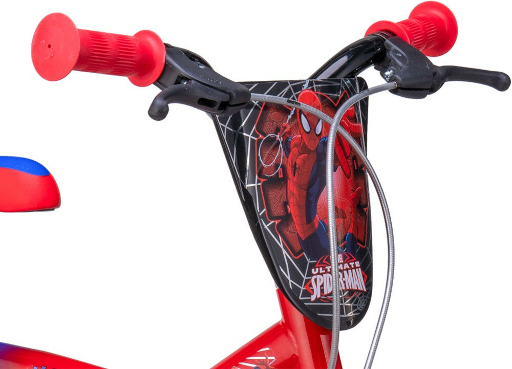 Rower MARVEL Spiderman 14 Czerwono-niebiesko-czarny kierownica wspornik
