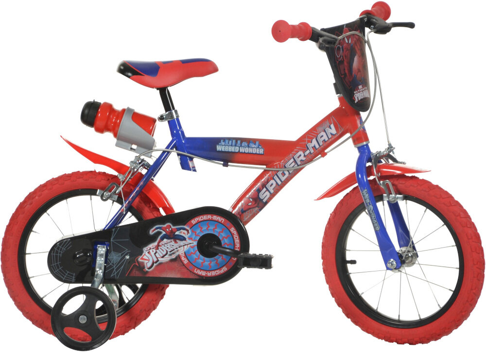Rower MARVEL Spidermanrs 16 Srebrno-czerwono-czarny
