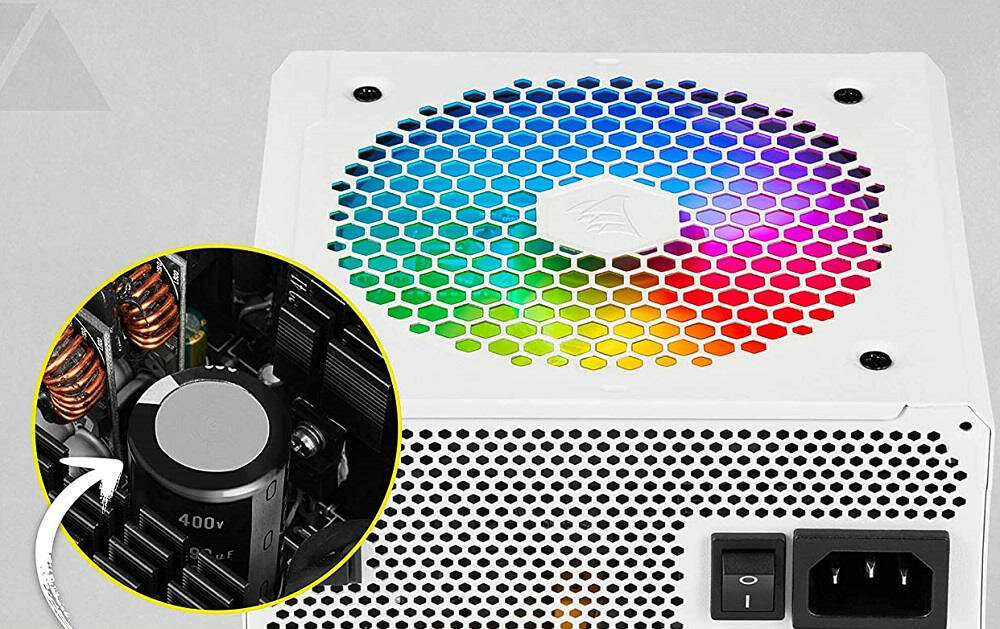 Zasilacz CORSAIR CX750F 750W RGB Bronze - funkcjonalna konstrukcja