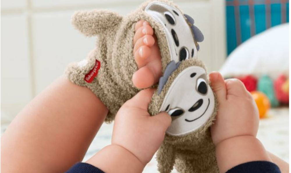 FISHER-PRICE-SKARPETKI skarpetki regulowane buźki leniwce odsłonięte paluszki dziecko oglądanie radość frajda bawełna pranie pralka