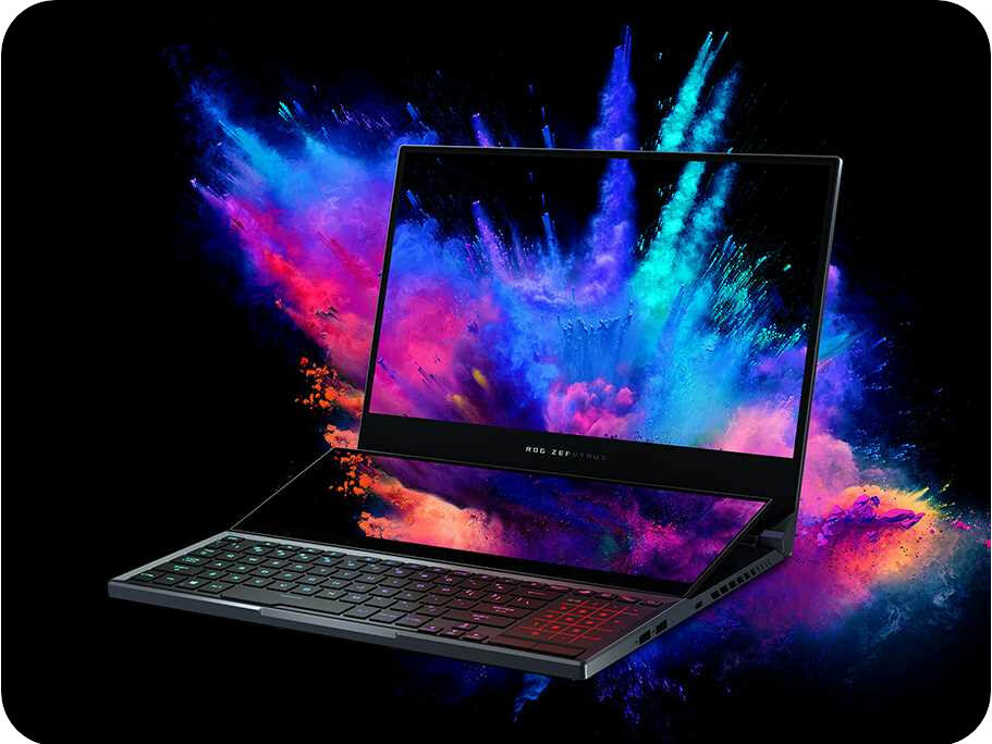 Laptop ASUS ROG Zephyrus Duo 15 - ekran   