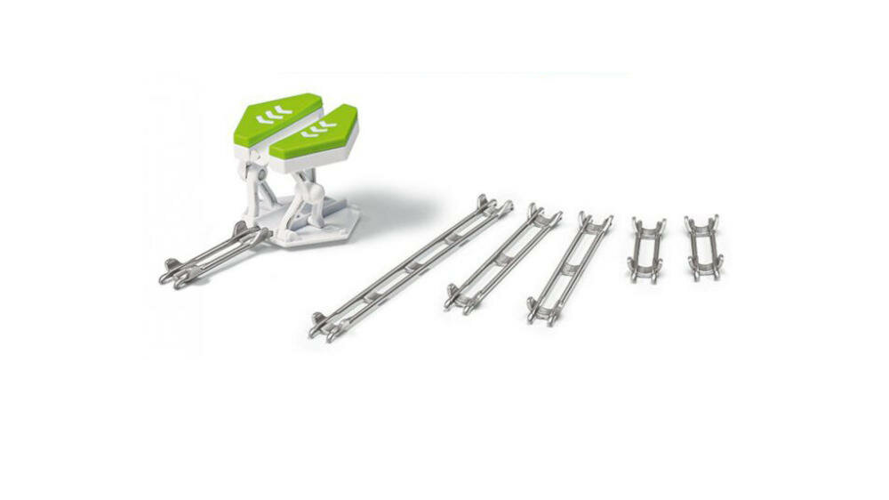 RAVENSBURGER-Gravitrax-Skoczek system tory wyobraźnia fantazja tory świat fizyka kulki grawitacja skoczek poziom tunel tranzytowy poruszanie akcja emocjee
