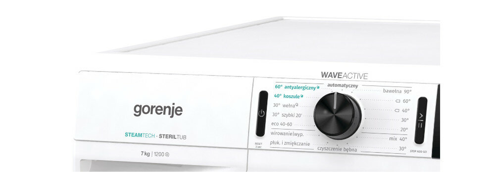 Pralka GORENJE W3E72DS PL - Tryby prania