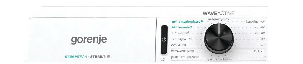 Pralka GORENJE W3E62SDS PL   - Tryby prania