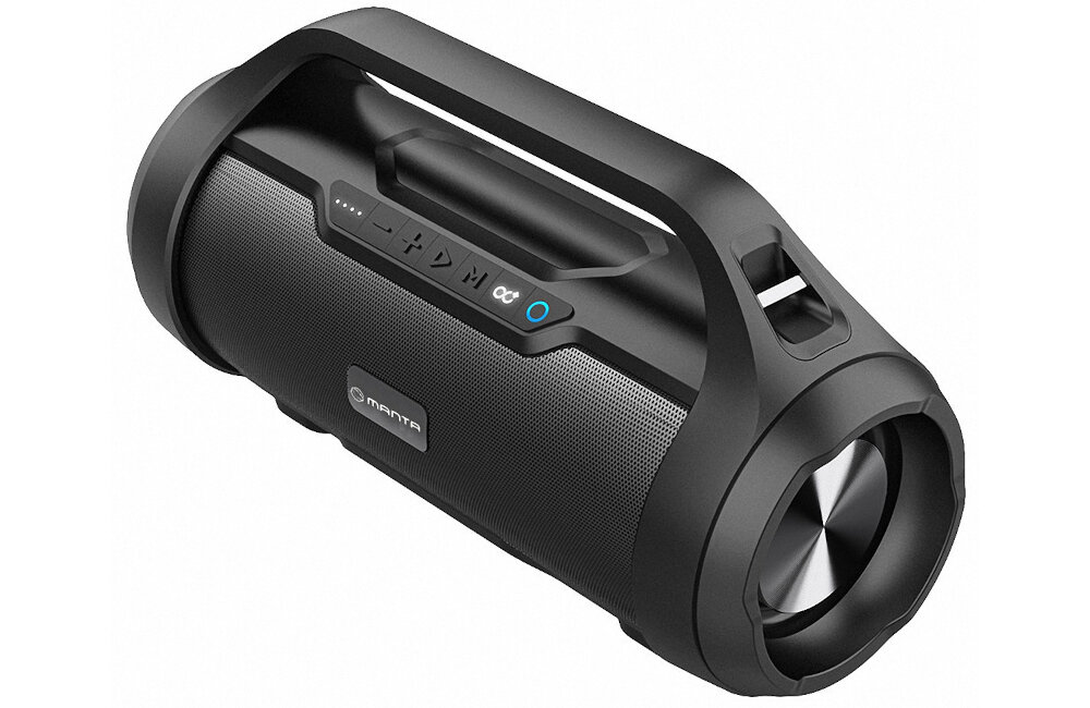 GŁOŚNIK MOBILNY MANTA SPK215 BLUETOOTH CZARNY czas działania bateria akumulator