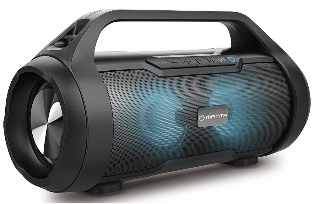 GŁOŚNIK MOBILNY MANTA SPK215 BLUETOOTH CZARNY moc zasięg obudowa