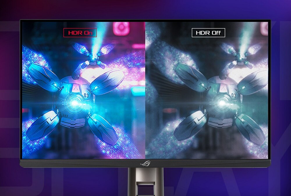 Monitor ASUS Rog Swift PG259QN - Technologia HDR Jasność 400 nitów