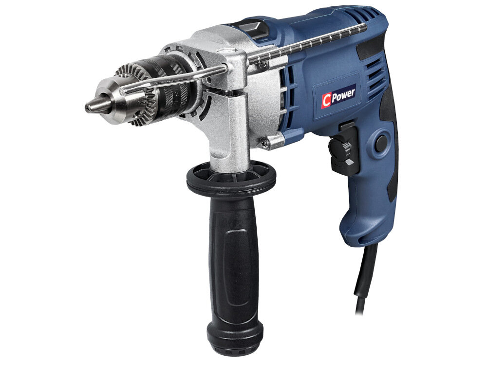 Wiertarka udarowa CELMA C-POWER ID850WS1 funkcja udaru częstotliwość udaru do 48000 ud/min praca w betonie i w cegle do 13 mm