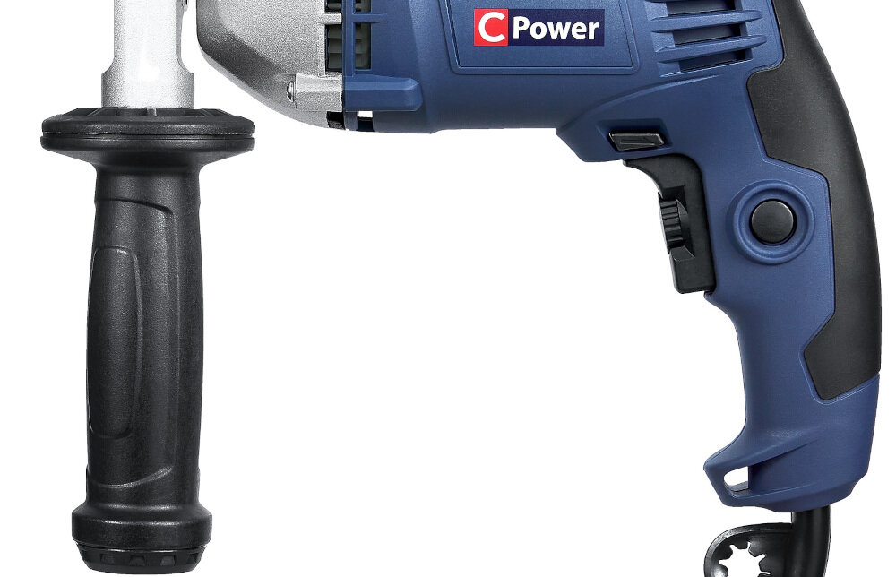 Wiertarka udarowa CELMA C-POWER ID850WS1 solidny uchwyt kompaktowa konstrukcja do użytkowania w warunkach domowych w profesjonalnych i przemysłowych warsztatach ergonomiczna rękojeść główna rękojeść boczna okładzina antypoślizgowa